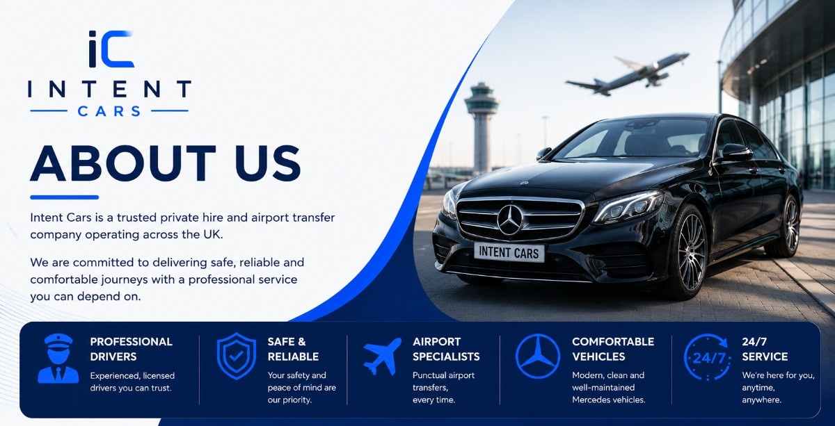 Executive chauffeur vehicle for airport transfers across the UK